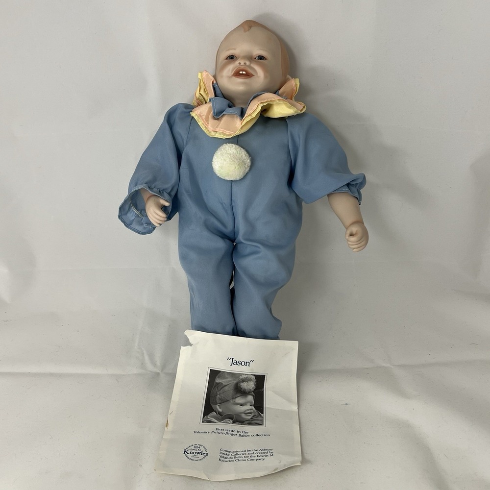 Yolanda Bello 13" Jason‎ Picture Perfect Babies Ashton Drake Knowles Doll Clown